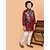 PrintCultr Boys Festive & Party Kurta, Waistcoat and Pyjama Set (Red)