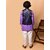 PrintCultr Boys Festive & Party Kurta, Waistcoat and Pyjama Set (Purple)
