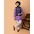 PrintCultr Boys Festive & Party Kurta, Waistcoat and Pyjama Set (Purple)