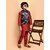 PrintCultr Boys Festive & Party Kurta, Waistcoat and Pyjama Set (Red)