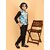 PrintCultr Boys Printed Nehru Jacket (Pack of 2, Blue)