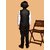 PrintCultr Boys Solid Nehru Jacket (Pack of 2, Black)
