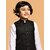 PrintCultr Boys Solid Nehru Jacket (Pack of 2, Black)