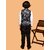 PrintCultr Boys Printed Nehru Jacket (Pack of 2, Black)