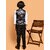 PrintCultr Boys Printed Nehru Jacket (Pack of 2, Black)