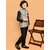 PrintCultr Boys Printed Nehru Jacket (Pack of 2, Beige)