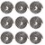 Sambhaav Aluminium Anti-Clockwise Spring Vastu Energy Balancer for Positive Flow (Pack of 9)