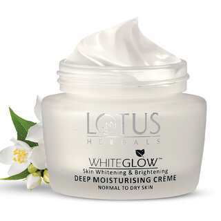 Lotus Herbals Whiteglow Skin Whitening Brightening Deep Moisturising Cream SPF 20 PA+++ 60g Lotus Herbals Whiteglow Skin Whitening Brightening Deep Moisturising Cream SPF 20 PA+++ 60g