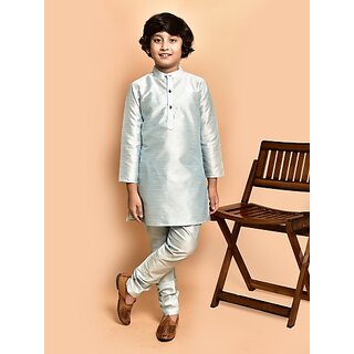                       Print Cultr Boys Festive & Party Kurta and Pyjama Set (Blue Pack of 2)                                              