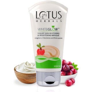 Lotus Herbals Whiteglow Yogurt Skin Whitening Brightening Mask 80G Lotus Herbals Whiteglow Yogurt Skin Whitening Brightening Mask 80G