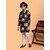 PrintCultr Boys Festive & Party Kurta and Pyjama Set (Brown)
