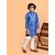 PrintCultr Boys Festive & Party Kurta and Pyjama Set (Blue)
