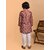 PrintCultr Boys Festive & Party Kurta and Pyjama Set (Maroon)