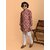 PrintCultr Boys Festive & Party Kurta and Pyjama Set (Maroon)