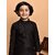 PrintCultr Boys Festive & Party Kurta and Pyjama Set (Black)