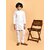 PrintCultr Boys Festive & Party Kurta and Pyjama Set (White)
