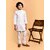 PrintCultr Boys Festive & Party Kurta and Pyjama Set (White)