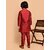 PrintCultr Boys Festive & Party Kurta and Pyjama Set (Red)