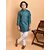 PrintCultr Boys Festive & Party Kurta and Pyjama Set (Green)