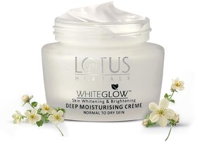 Lotus Herbals Whiteglow Skin Whitening  Brightening Deep Moisturising Cream Spf 20  Pa+++ 40G