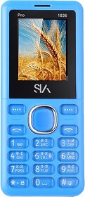 Sia 1836 (Dual Sim, 1.77 inch Display 1000mAh Battery Light Blue)