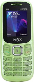 Mixx M1 Castor2 (Dual Sim, 1.77 inch Display 1000mAh Battery Green)