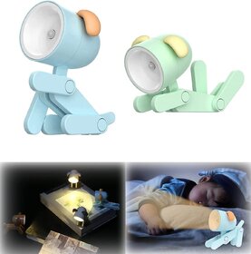 Mini LED Desk Lamp, Deer Shape Night Light,  Cute Night Lamp Dog and Deer Shape Reading TableNight Lamp