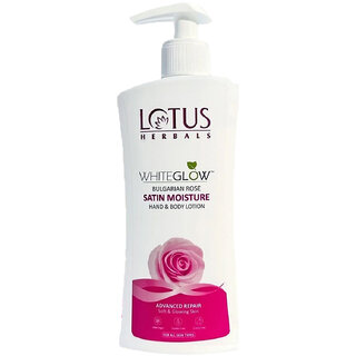Lotus Herbals Whiteglow Bulgarian Rose Hand Bodylotion Non Greasy Spf 20 For All Skin Types 270Ml Lotus Herbals Whiteglow Bulgarian Rose Hand Bodylotion Non Greasy Spf 20 For All Skin Types 270Ml
