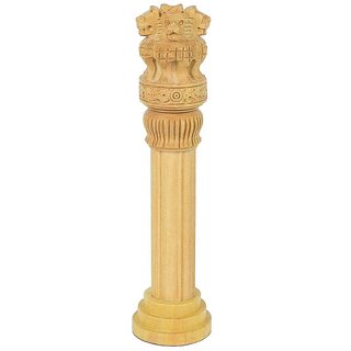 Sambhaav Elegant Wooden Ashoka Pillar for Home Decor A Symbol of Strength, Tradition, and Artistic Mastery (8 Inch) Sambhaav Elegant Wooden Ashoka Pillar for Home Decor A Symbol of Strength, Tradition, and Artistic Mastery (8 Inch)
