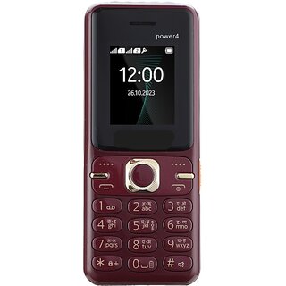                       Livx Power 4 (Dual Sim, 1.77 inch Display 2500mAh Battery Maroon)                                              