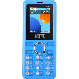                       Mtr M 370 (Dual Sim, 1.77 inch Display 1100mAh Battery Light Blue)                                              