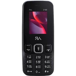                       Sia 2166 (Dual Sim, 1.77 inch Display 1000mAh Battery Black)                                              