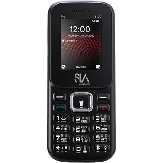                       Sia S310 (Dual Sim, 1.77 inch Display 1050mAh Battery Ink Black)                                              