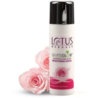                       Lotus Herbals Whiteglow Advanced Pink Glow Brightening Serum  Anti-Pollution For All Skin Types  30Ml                                              