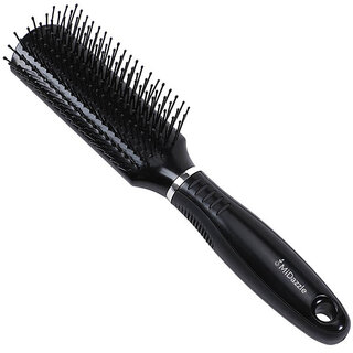                       Midazzle MIHB0013 Premium Black Flat Hair Brush (Pack of 1)                                              