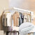Sole Module Wall Mounted Foldable Clothes Drying Rack, 18 Hooks, White