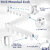 Sole Module Wall Mounted Foldable Clothes Drying Rack, 18 Hooks, White