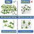 Set of 12 , De Gardenia Artificial Ivy Hanging Grass Creepers, 7.5 Ft Long, Green, for Home  Wall Decoration