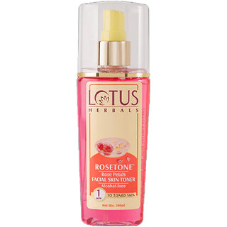 Lotus Herbals Rosetone Rose Petals Facial Skin Toner  For All Skin Types  100Ml