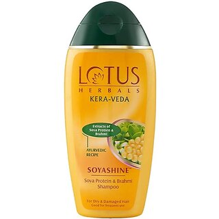 Lotus Herbals Kera-Veda Soyashine Soya Protein Brahmi Shampoo Preservative Free Shampoo All Hair Types 200Ml Lotus Herbals Kera-Veda Soyashine Soya Protein Brahmi Shampoo Preservative Free Shampoo All Hair Types 200Ml