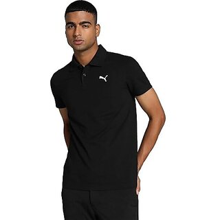                       Manav Enterprises Men Printed V Neck Poly Cotton Black T-Shirt                                              