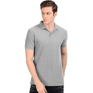 Trendy Men Manav Enterprises Men Printed V Neck Poly Cotton Grey T-Shirt 2025 at ShopCircuit | O