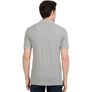 Trendy Men Manav Enterprises Men Printed V Neck Poly Cotton Grey T-Shirt 2025 at ShopCircuit | O