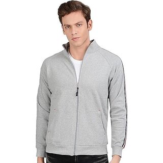 Affordable Men Manav Enterprises Men Printed Sports Jacket (Grey) 2025 at ShopCircuit | ONDC