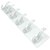 Parspar Plastic Adhesive Sticker for Hanging Hooks6 PC Sticker HookWhite Hook Hook 6 (Pack of 1)
