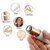 Electric Eyebrow Trimmer Facial Hair Remover for Women (White)