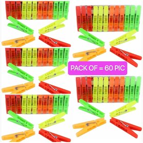 Clothes Pegs Clips Non Slip Multi Purpose Plastic Clothes Hanging Hooks Grip Cloth Drying Cloth Pegs Set 60 Pieces