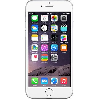                       (Refurbished) Apple iPhone 6(16 GB Storage, Silver) - Superb Condition, Like New                                              
