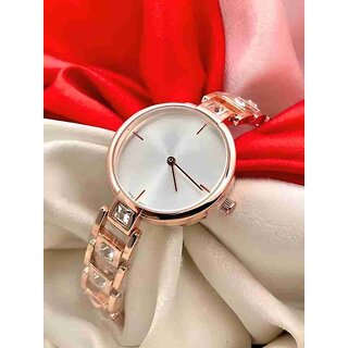 New Model Rose Gold Party Wear Ladies Fashion Clock Quartz Wrist Watch For Girls Analog Watch For Women New Model Rose Gold Party Wear Ladies Fashion Clock Quartz Wrist Watch For Girls Analog Watch For Women