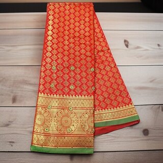 Embellished Banarasi Handloom Art Silk Saree (Red) Embellished Banarasi Handloom Art Silk Saree (Red)